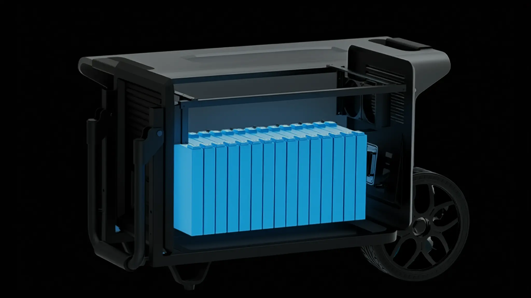 iFusion Volt TR-5000W battery cell pack cutaway